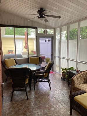Four Seasons Room, walk out to grill and patio