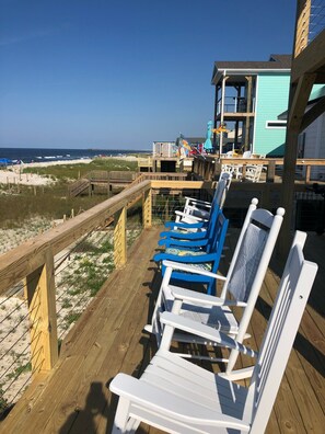 Space for everyone. No better spot for morning coffee!