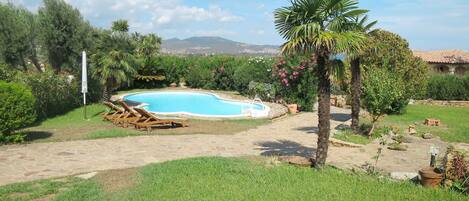 Ciel, Nuage, L'Eau, Plante, Propriété, Paysage Naturel, Bleu Azur, Piscine, Mobilier De Jardin, Végétation