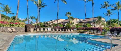 One of the beautiful pools at Maui Kamaole!