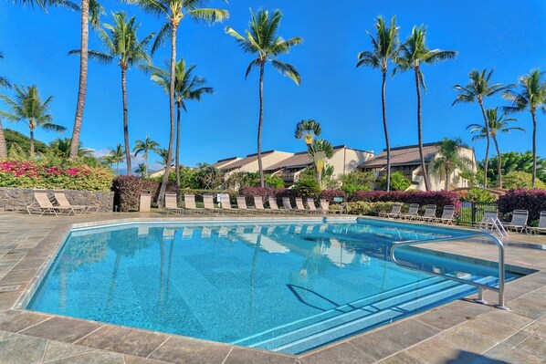 One of the beautiful pools at Maui Kamaole!