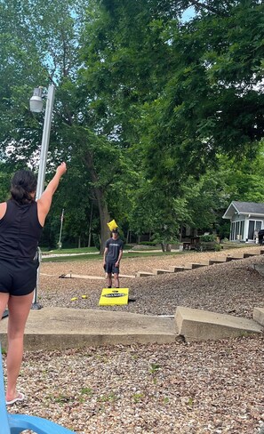 Enjoy playing cornhole!