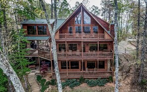 Three levels of decking