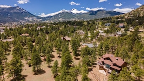 That's Longs Peak (although you can't see it from the house)