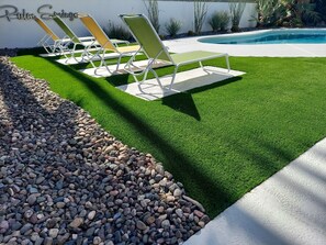 Every sun lounger has a landing pad!