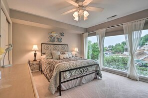 Bedroom | Queen Bed | Lake Views