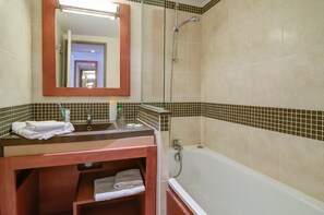 Get ready for your day in the bathroom.
