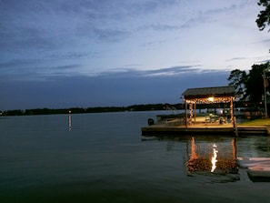 Fishing is great at night. Or just relax on the pier