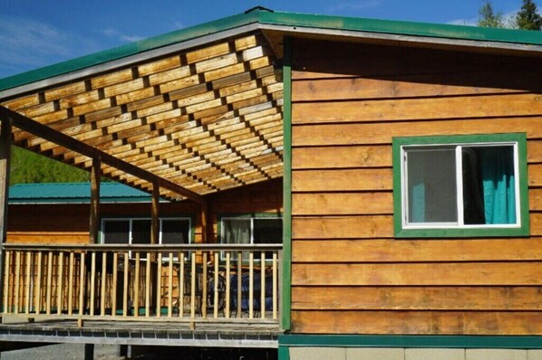 South facing side of Drift House, window is bedroom 3.
