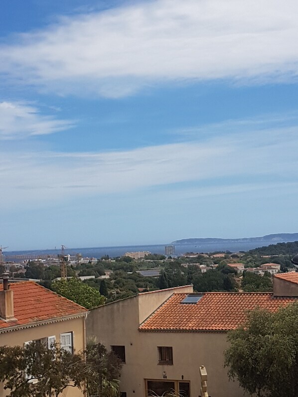 Vue sur la plage ou l’océan