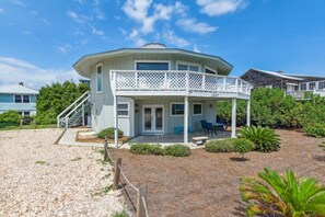 Exterior View of the Round House and the Downstairs Patio Area