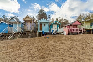 Arisaig, Wells-next-the-Sea: The colourful beach huts at Wells beach