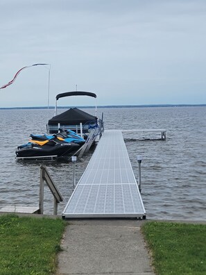 Please don't use our watercraft, but feel free to use the dock for your boats.