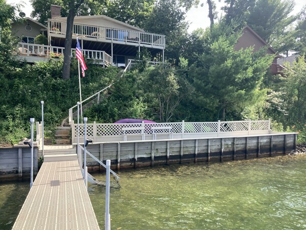 Lake view with Sea wall deck