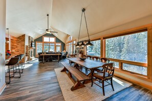 Open concept with lots of natural light