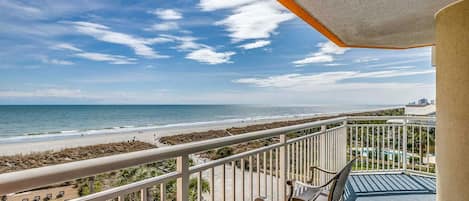 Gorgeous oceanfront balcony view 