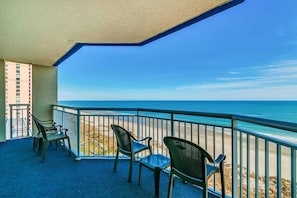 Spectacular wrap around oceanfront balcony