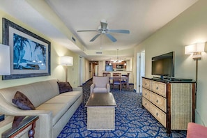 Living room with sleeper sofa