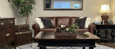 Part of your living room. Comfortable couch!