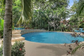 After adventures, retreat back to this relaxing "cool pool," or your AC bungalow
