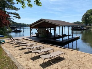 Time Enjoyed at the Lake is priceless...space galore to enjoy your day!