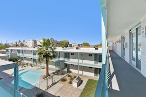 Blick vom Balkon