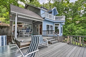 Deck | Stairs Required For Full Indoor & Outdoor Access | Lake Access