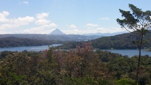 Volcano view from front porch