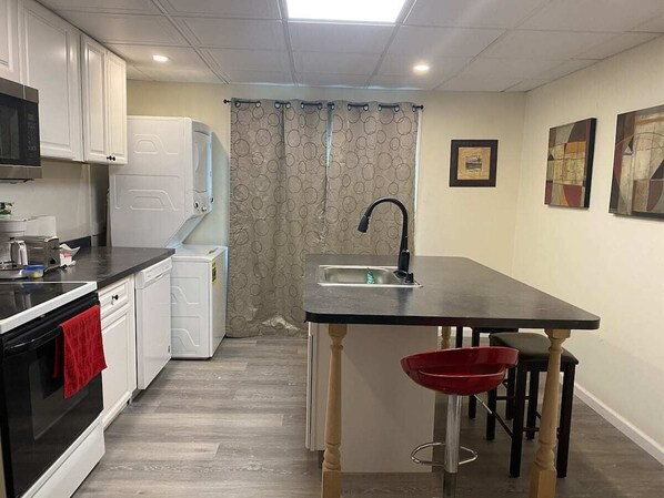 Kitchen with island