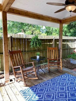 Covered outdoor living area