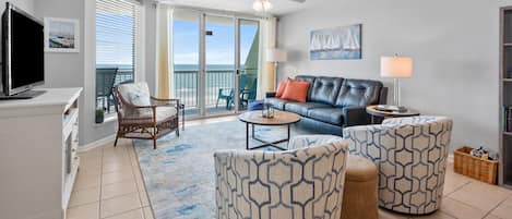 Paradise Pointe 4B - oceanfront condo in Cherry Grove Beach in North Myrtle Beach | guest room view 1 | Thomas Beach Vacations