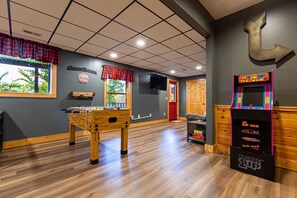 Downstairs game room and theater!