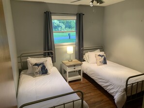 Two cozy twin beds plus large closet in the Twin Room