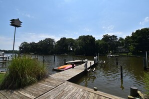 Dock with access to Whitehall Creek