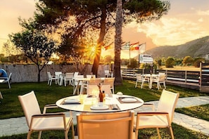 Watch the sunset paint the sky from your peaceful balcony