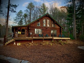 Cabin as viewed from the lake