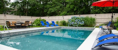 In-ground pool, open seasonally from May through September