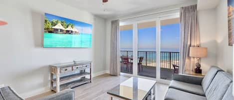 Living and Family Area with Beach and Ocean Views!