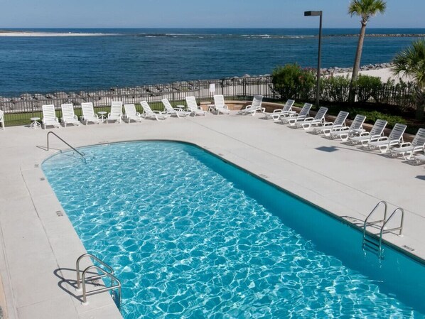 Outdoor Pool Awaits Guests.