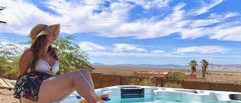 Hot tub with a view