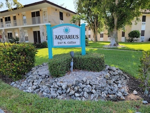 The condo is located in Aquarius. 