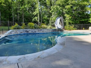Pool with slide