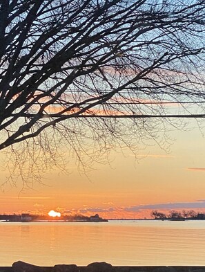 Sunrise view from cottage