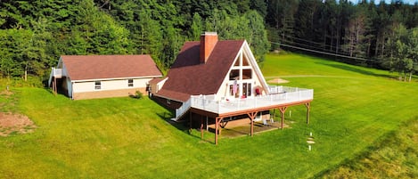 The A-frame on a sunny, summer day. Photo by D. Chichester.