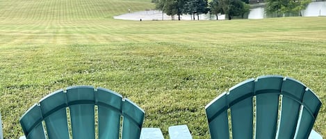 Adirondack chairs awaiting your arrival