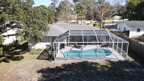 Screened private pool