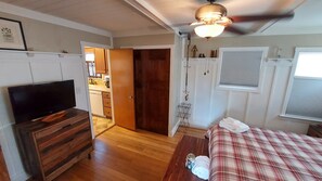 Bedroom #1:  King, ceiling fan, noise maker, ROKU TV