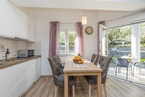 Kitchen and dining area