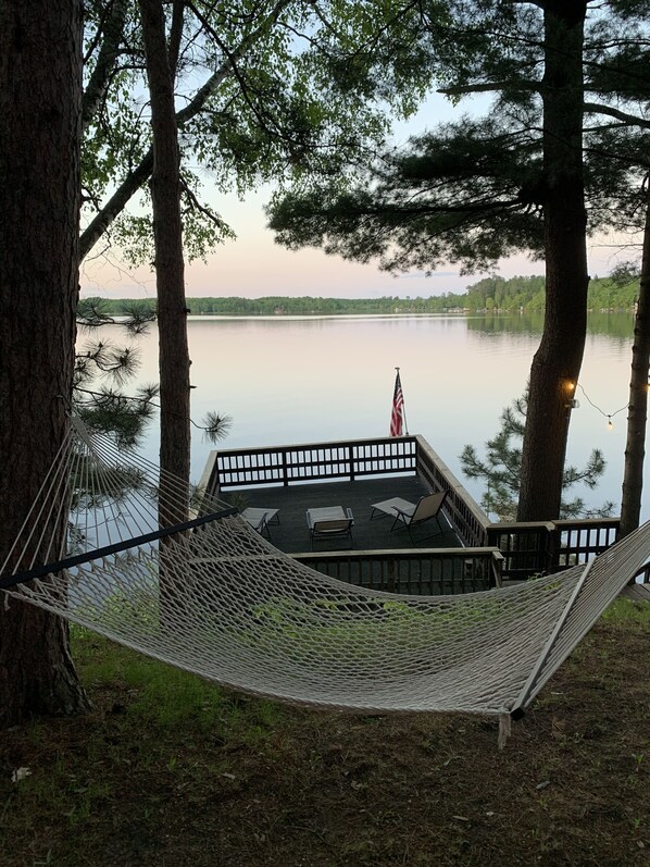 Enjoy a nap in the hammock listening to the loons! 