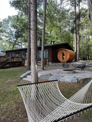 Take a nap in the hammock or watch the eagles fly over the lake. 